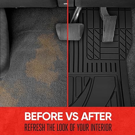Advanced Black Rubber Car Mats